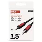 Emos SM5001 jack kábel 3.5mm ST dugó-3.5mm ST dugó 1.5m