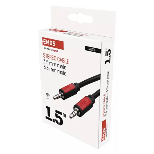 Emos SM5001 jack kábel 3.5mm ST dugó-3.5mm ST dugó 1.5m