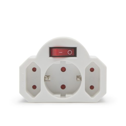 Delight 05674 elosztó 1-2+1 kapcsolóval földelt gyermekvédelemmel