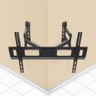 Delight 39687 LCD fali tartókonzol sarkokhoz dupla karos, dönthető 40 - 80"