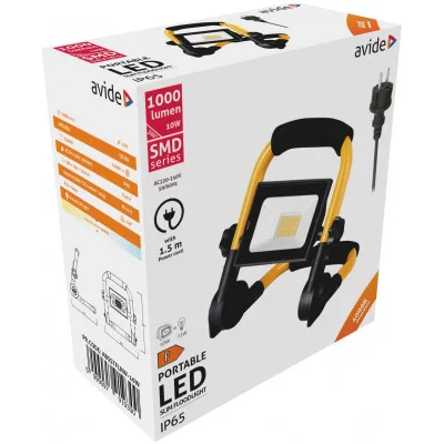Avide ABSSTFLNW-10W LED Reflektor Slim SMD 10W állványos 1.5m
