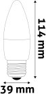 Avide ABC27NW-8W LED Candle izzó 8W E27 NW