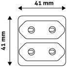 Entac EPAG-2E Hálózati Adapter 2 Aljzat