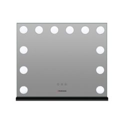 Humanas HS HM02 FEKETE sminktükör LED világítással