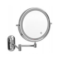   Humanas HS BM01 EZÜST fürdőszobai tükör LED világítással