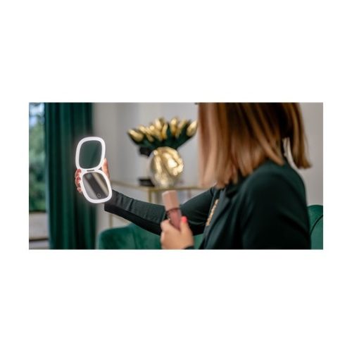 Humanas HS PM01 FEHÉR kozmetikai tükör LED világítással