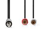 Nedis CAGB22250BK02 sztereó audiokábel