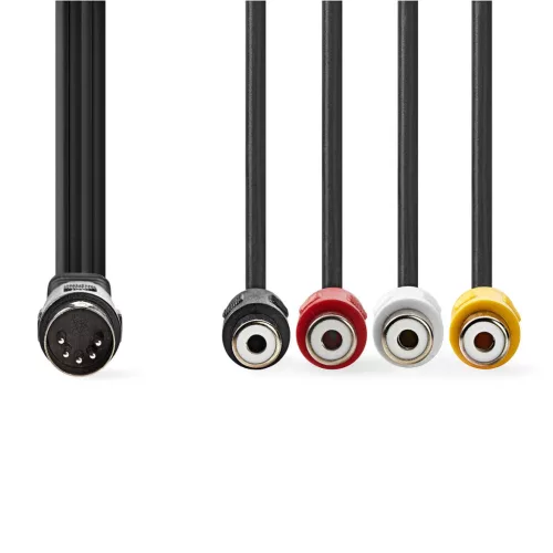 Nedis CAGL20450BK02 DIN audio kábel