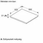 Bosch PUE611HC1E beépíthető elektromos főzőlap