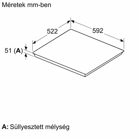 Bosch PUE611HC1E beépíthető elektromos főzőlap