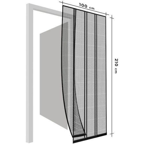 Delight 11608BK szúnyogháló szalag ajtóra