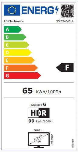 LG 50UT80003LA UT80 4K UHD Smart TV 2024