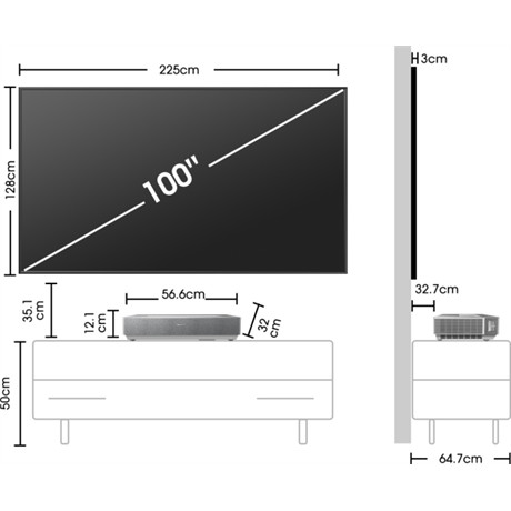 Hisense 100L5HD UHD Smart LASER TV