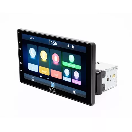 SAL VB X1000 autórádió és multimédiás lejátszó, 4 x 45 W, CarPlay, Android Auto