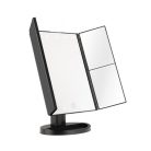 Humanas HS ML04 FEKETE sminktükör LED világítással