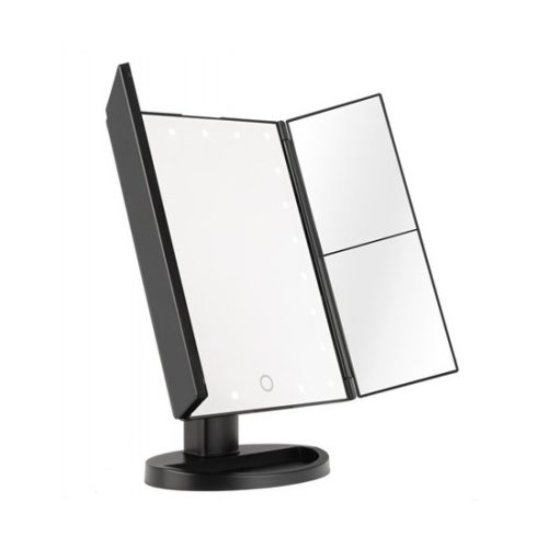 Humanas HS ML04 FEKETE sminktükör LED világítással