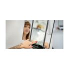 Humanas HS ML04 FEKETE sminktükör LED világítással