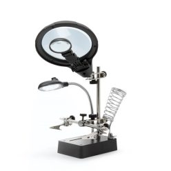   Handy 10103 paneltartó nagyítóval és forrasztópáka tartóval, LED világítással