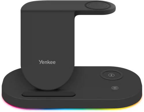 Yenkee YAC 5310 3 az 1-ben veteék nélküli töltőállomás Samsung mobileszközökhöz, 15W