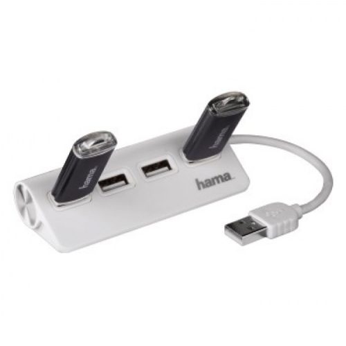 Hama 200120 USB 2.0 HUB (4 DB USB port), fehér