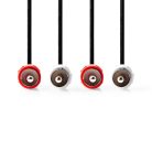 Nedis CAGL24200BK30 sztereó RCA audiokábel, 3 méter