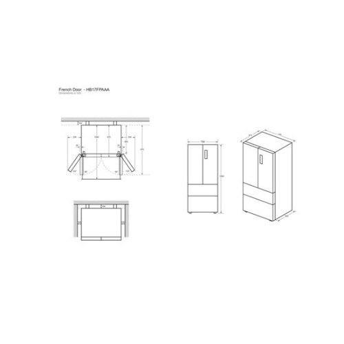 Haier HB17FPAAA side by side hűtőszekrény