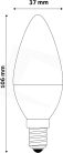 Avide_ASC14RGBW-49W-RC_IZZO_SMART_LED_CANDLE_49W_RGB_W_2700K_IR_taviranyitoval-i902731