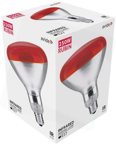 Avide ASIR27-250W-R INFRA izzó E27 250W RED