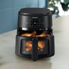 Philips Airfryer 2000 Series NA220/00 forrólevegős sütő, 4,2 liter, fekete