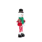 Family Christmas 58758B karácsonyi textil hóember figura 58 X 18 X 13 CM