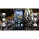 Evolveo StrongPhone W4 DS mobiltelefon, vízálló, tartós, fekete-zöld