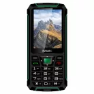 Evolveo StrongPhone W4 DS mobiltelefon, vízálló, tartós, fekete-zöld