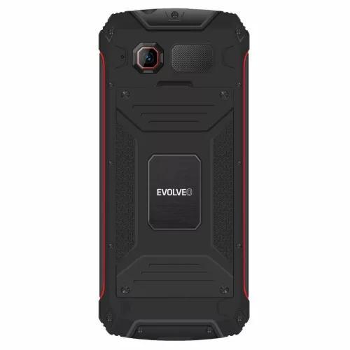 Evolveo StrongPhone W4 DS mobiltelefon, vízálló, tartós, fekete-piros