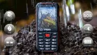 Evolveo StrongPhone W4 DS mobiltelefon, vízálló, tartós, fekete-piros