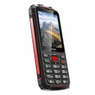 Evolveo StrongPhone W4 DS mobiltelefon, vízálló, tartós, fekete-piros