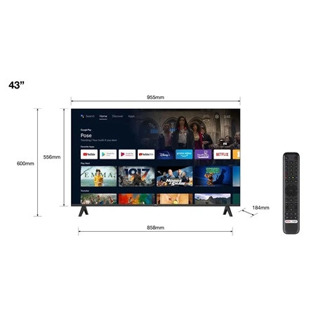 TCL 43S5400A 43" Full HD Android Smart LED TV
