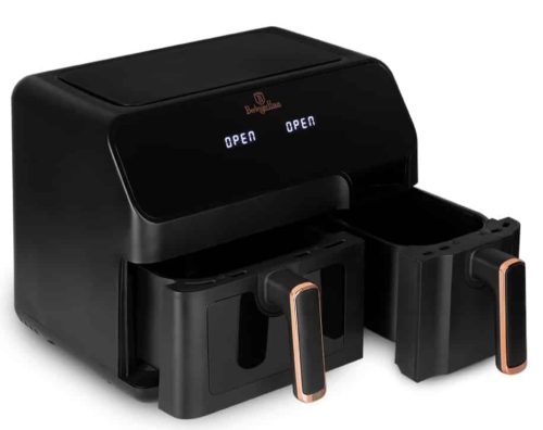 Berlinger Haus BH/9467 Black Rose Collection Dupla Airfryer (5,5 L + 3,5 L), forrólevegős sütő