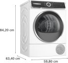 Bosch WQH245B4BY Serie 6 Hőszivattyús szárítógép, 9 kg, légkondenzációs