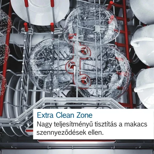 Bosch SMI6ECS12E Serie 6 félig beépíthető mosogatógép, 60 cm, szálcsiszolt acél