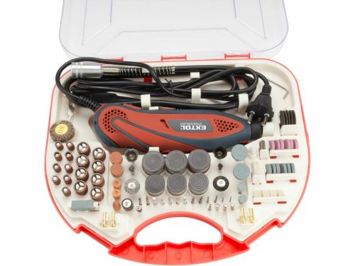 Extol Premium 8892201 mini köszörű és fúrógép készlet 130W