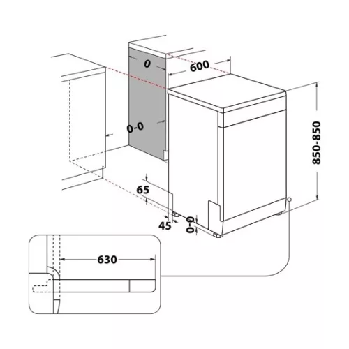 Whirlpool W7F HS51 mosogatógép