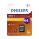 Philips PH666868 MICRO SDHC 64GB class10 UHS-I U1 + Adapter