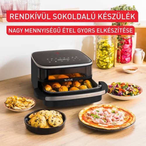 Tefal FW4018E0 Easy Fry XL forrólevegős sütő, rozsdamentes acél/fekete