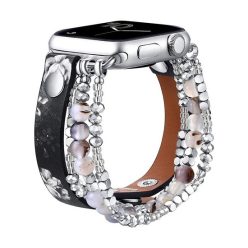   Mybandz 13459 apple watch gyöngyös bőróraszíj 40/41 és 42 mm