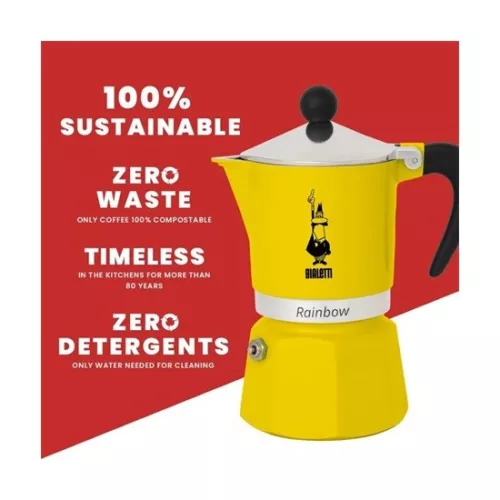 Bialetti 4982 RAINBOW kotyogós kávéfőző, 3 személyes
