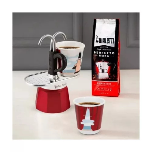 Bialetti 1406/MR MINI EXPRESS Magritte kotyogós kávéfőző szett, 2 személyes