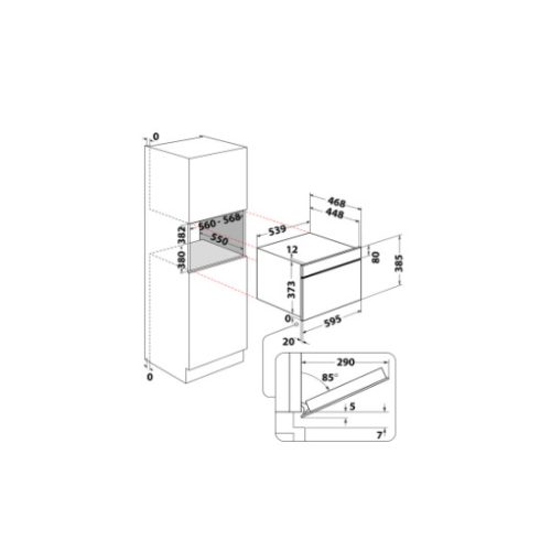 Whirlpool WMD44MB beépíthető mikrohullámú sütő