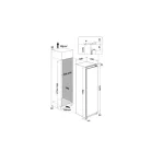 Whirlpool WHSD18A011B2 beépíthető egyajtós hűtőszekrény