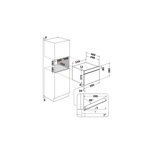 Whirlpool WMD44MW beépíthető mikrohullámú sütő