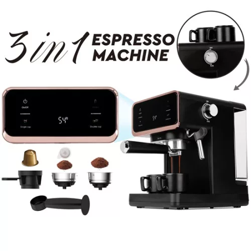 Berlinger Haus BH/9732 3 az 1-ben digitális espresso kávéfőző